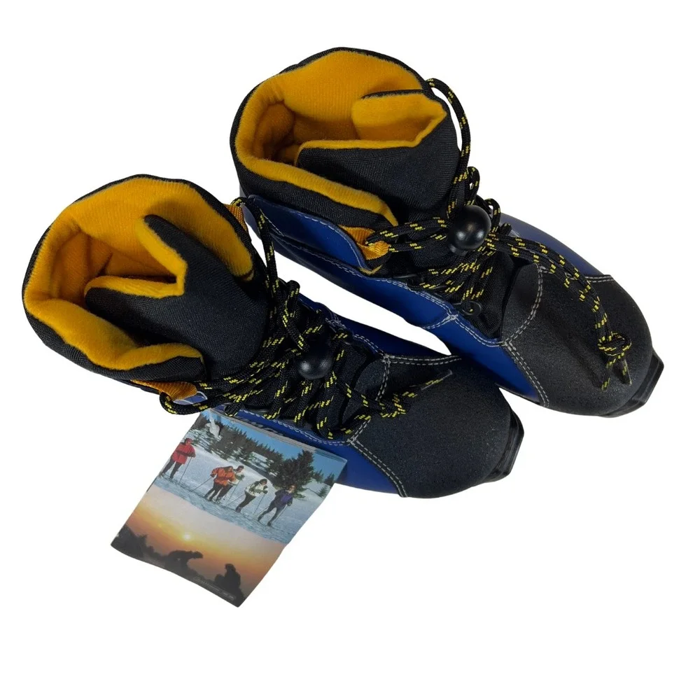 Salomon Igloo SNS Cross Country Ski Boots Blue Size 3‎ EU 35 NNN Style New